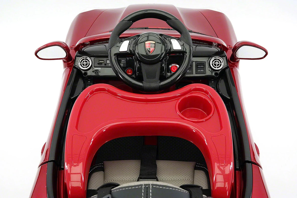 Parental Kids Roadster | with Electric Cherry Red Car 12V Ride-On Remote Kiddie R/C