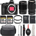 Battery f/1.8 - + Version + + + + Storage Lens Filter 35mm Case Kit with VR + f/4-6.3 Lens Nikon 24-200mm Z5 Cleaning Backup International UV S Mirrorless 64GB