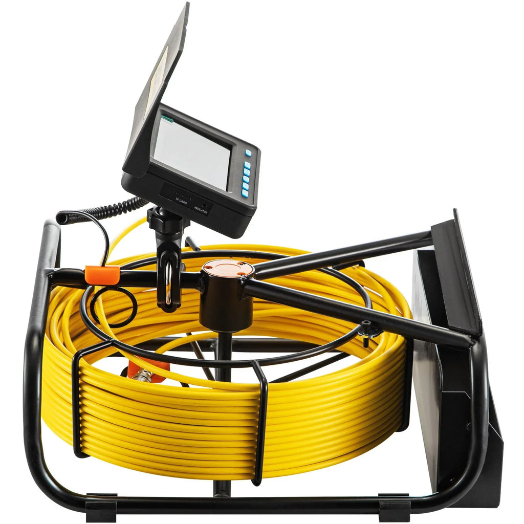 LCD Waterproof LEDs, 6 Inspection DVR 98.4 VEVOR Monitor, Cable, Function, 4.3 Battery, 8500mAh - Camera Camera IP68, Inch FT 30M Pipeline Sewer