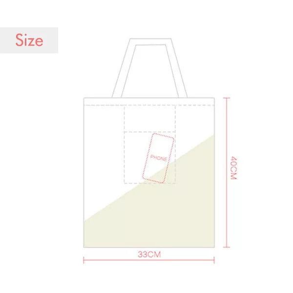 pattern microph stamp bag sack canvas shoulder tote transssion expression