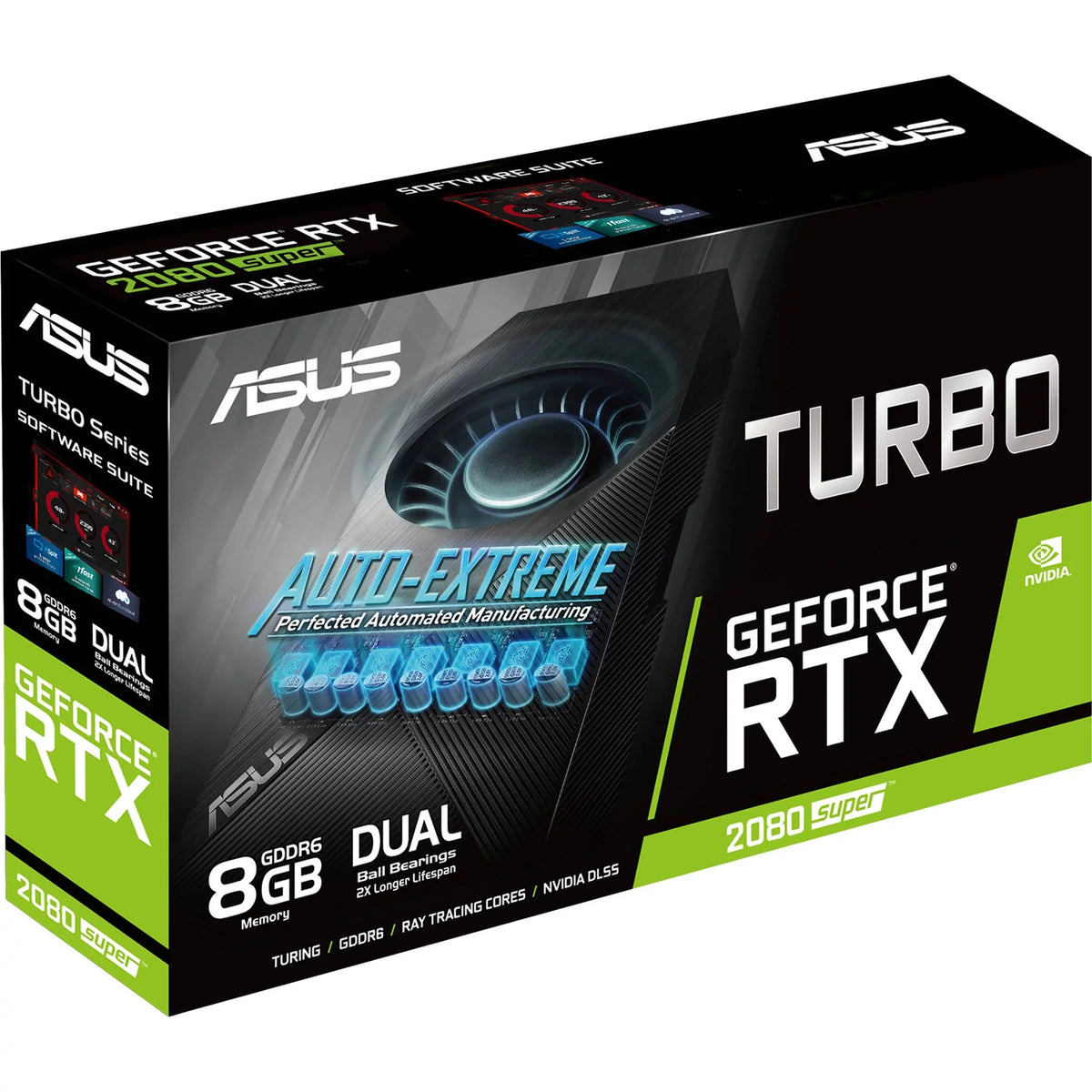 GeForce EVO 8GB Black ASUS RTX Super Cards, Turbo Graphic 2080