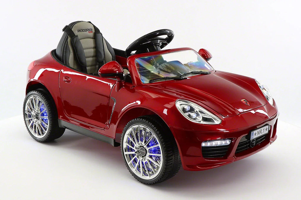 Parental Kids Roadster | with Electric Cherry Red Car 12V Ride-On Remote Kiddie R/C