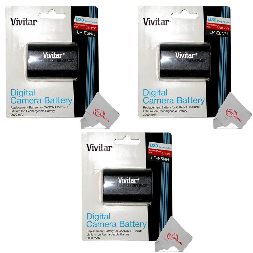 Battery R6 for 90D LP-E6NH 60Da 80D Replacement 7D 6D R 70D IV Canon CBE6NH EOS 5D 3x Vivitar R6 60D Mark