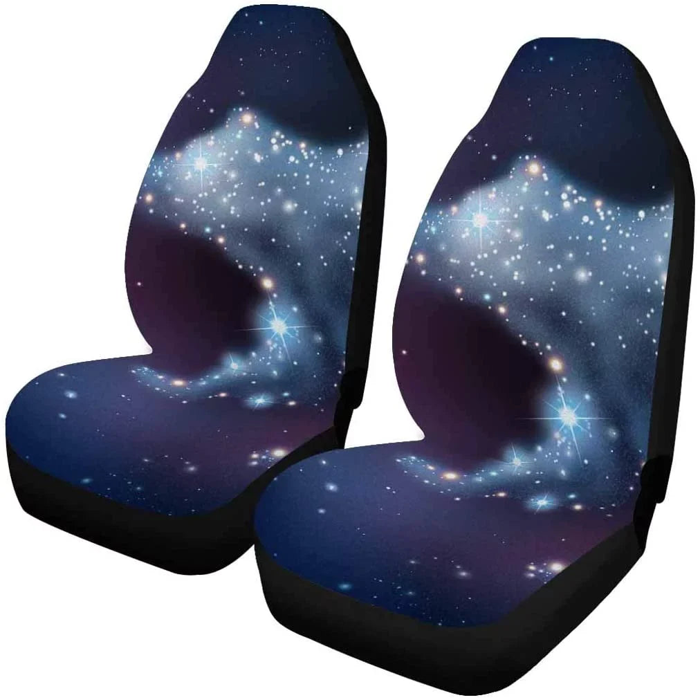 Fits Seat Car,SUV Set Seats Covers for Yurt Artistic Front Pyramid Car of Triangle Sedan,Truck Protector ZHANZZK 2 Auto Universal