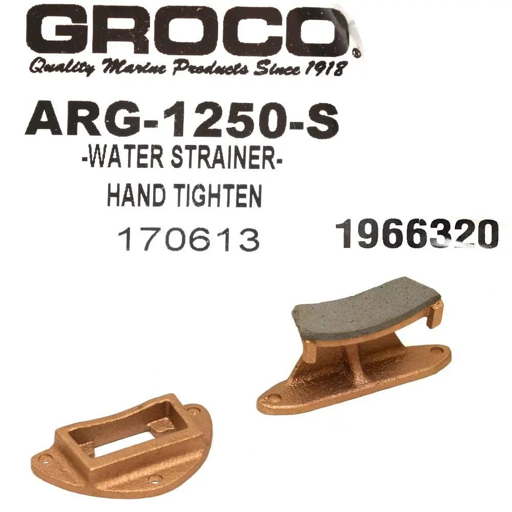 Cast | Water 1/4 1 Groco Strainer ARG-1250-S Boat Inch Raw Bronze