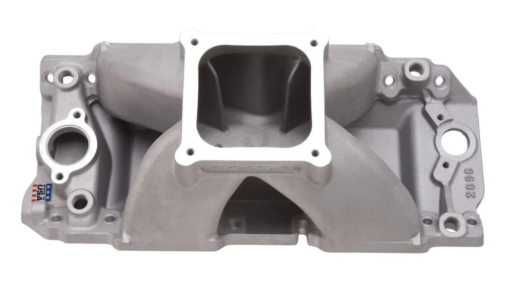Super BBC Short Deck Conventional Heads Manifold Rect Edelbrock 565 Victor Port