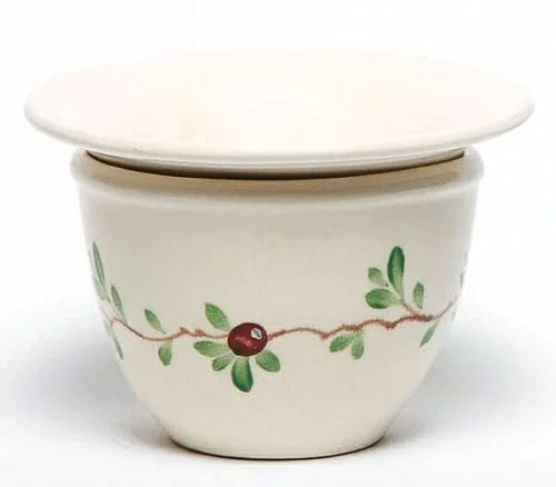 2pc - Painted Ceramic Watering, Hand African Cranberry Pot Violet Self
