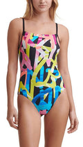 US Piece Printed GRAFITTI Logo One DKNY Swimsuit, X-Small
