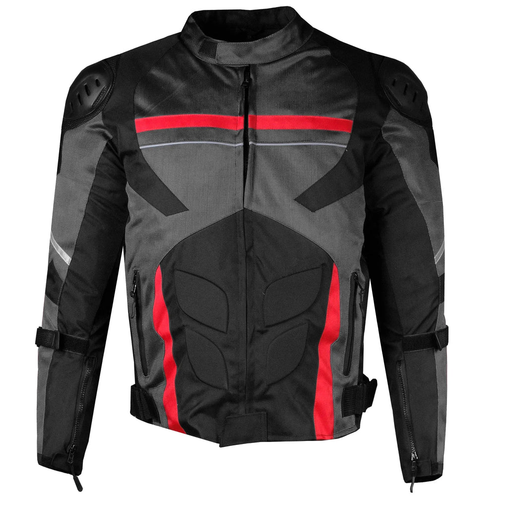 Waterproof Jacket Rain AirTrek Grey Touring L Biker Armor Motorcycle Mesh Men