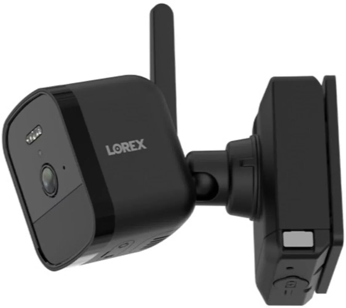 Battery-Operated Four NVR (Black) (4) System Lorex with Cameras 4K