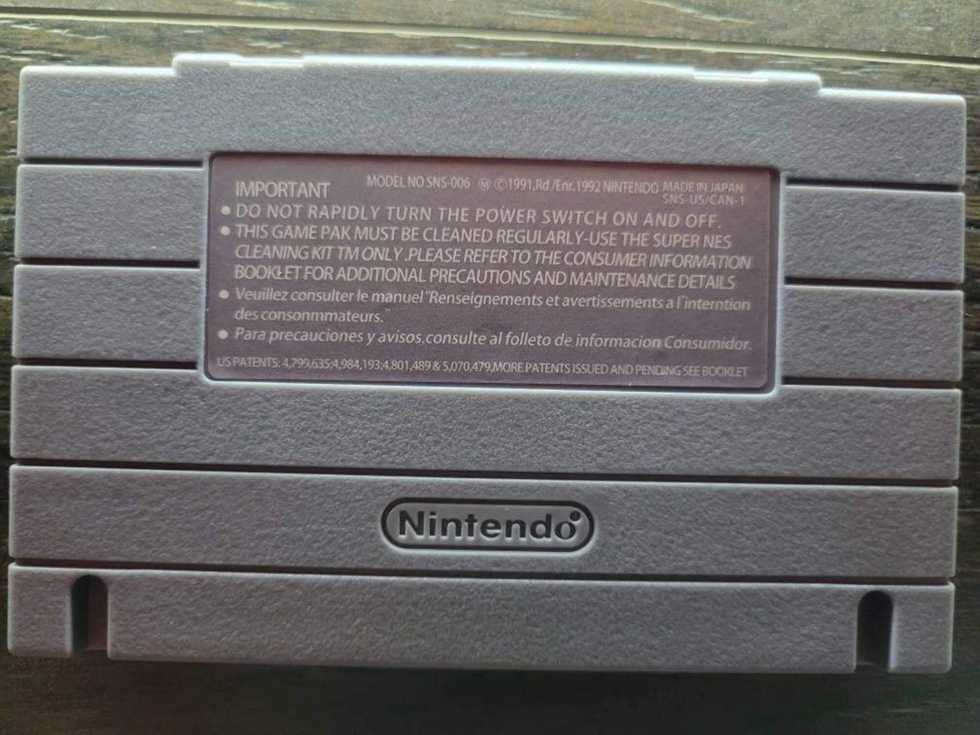 '- NTSC/PAL Fire Nintendo - SNES Super Striker System Cartridge Ent.
