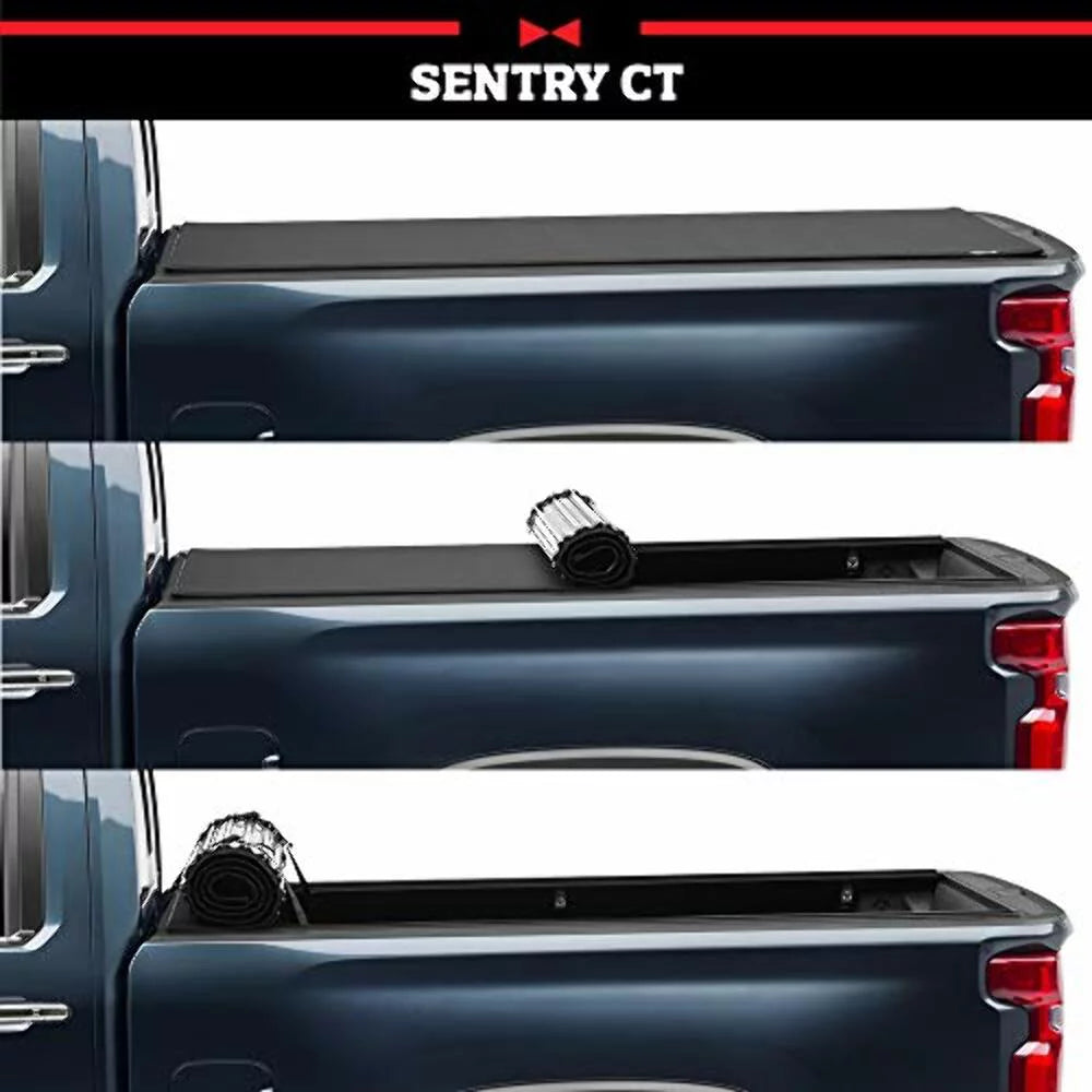 CHEVROLET GMC CT 2019-2023 TruXedo SILVERADO, Truck Tonneau Fits Bed Hard Cover 2019-2023 select: Rolling SIERRA Sentry