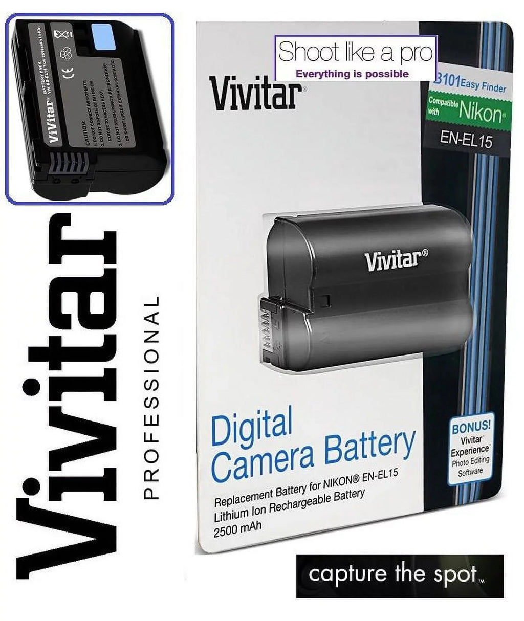 Capacity Nikon Hi D7100 D7000 D810 D800 D7200 2-Pcs Battery EN-EL15 For