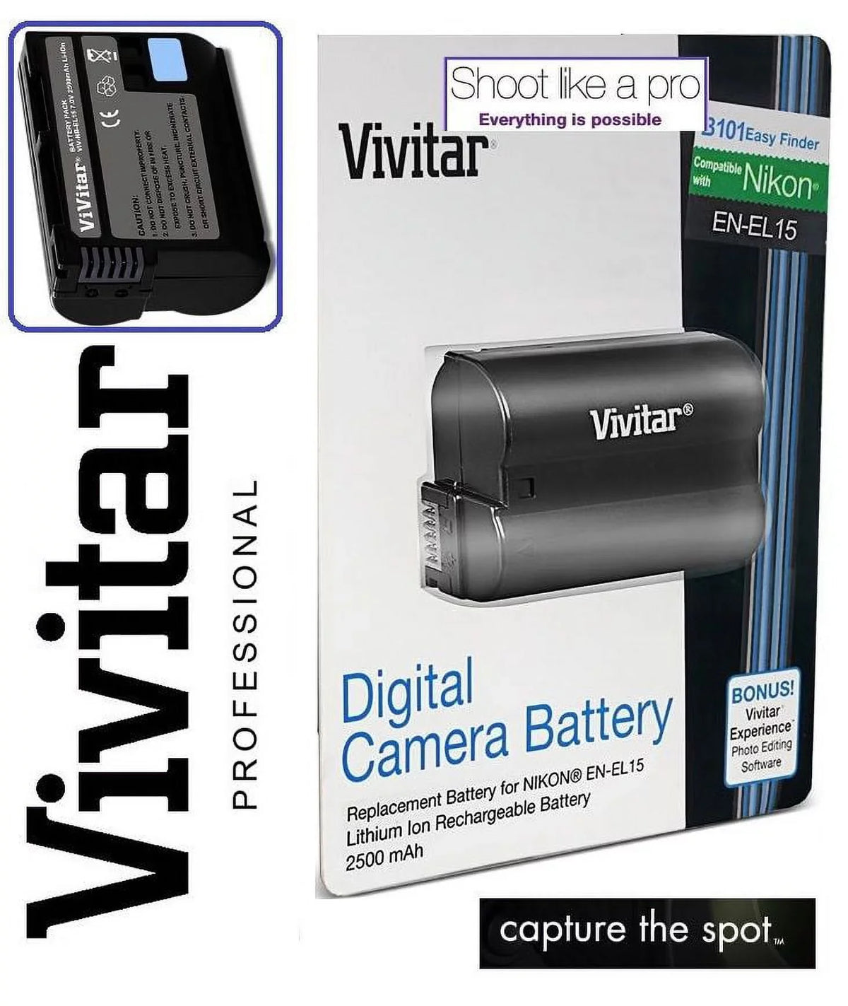 Capacity Nikon Hi D7100 D7000 D810 D800 D7200 2-Pcs Battery EN-EL15 For