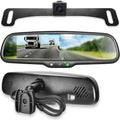 Master for Safety Waterproof Screen with Enhanced Universal Kit OEM Fit Mirror + 4.3” LCD View Camera - Rear Tailgaters Car Backup 170°