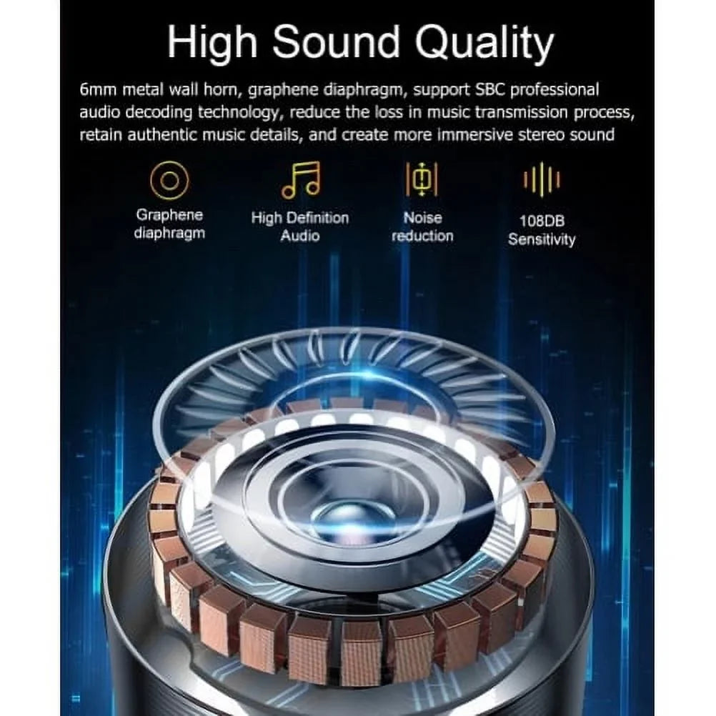 True 5G 6 Headphones Case 5G Hands-free Headset Hi-Fi PRO REVVL TWS Sound Earbuds B8Z for 6 PRO Stereo T-Mobile Charging - With Phone Wireless Compatible Wireless Earphones REVVL Mic