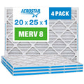4 20x25x1, Filter, Box 8, MERV Aerostar Air 20x25x1 of