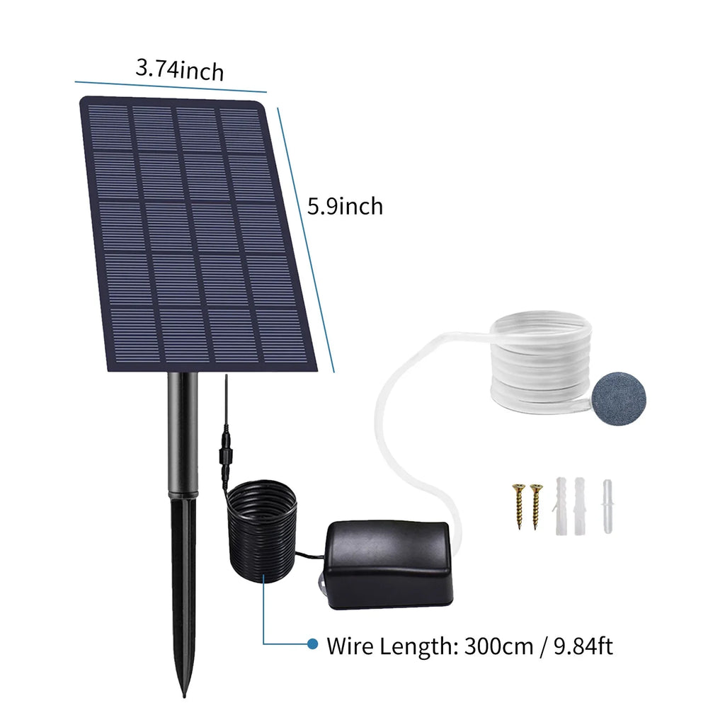 Pond Pipe Air for Air Plug-in 2W Pump Oxygenator Pool Pump Oxygen Fishing Fish with Fish Aerator Aerator Oxygen Solar Aquarium Bubble Stones moobody Garden