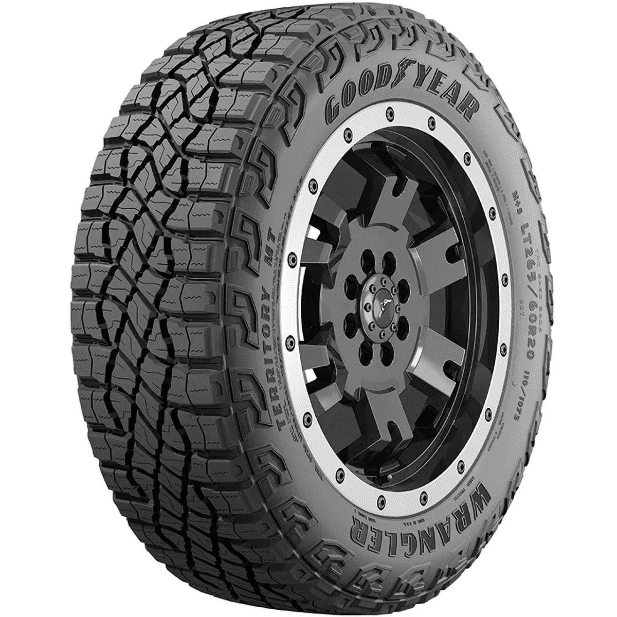 MT 2022-23 LT315/70R17 113S 2017-22 Ford Raptor, Territory Ford Bronco Wrangler Fits: Everglades Tire Goodyear All-Terrain F-150