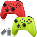 Xbox Battery One Jack Xbox Control X/S, for Green+Red with Pack Rechargeable Xbox Gamepad & Windows X/S, Controller Volume & - PC 2 10/11 Series Audio One, Button/Turbo/Macro/Motion Wireless Xbox