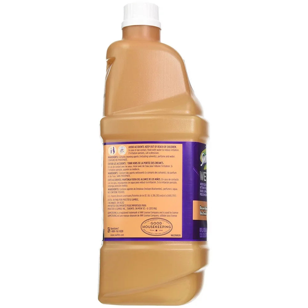 Floor Wood (Pack WetJet Cleaner 2) Blossom Breeze Swiffer 42.20 of oz Refill,