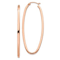 2mm Adults and Teens; for and Oval Real Square Earrings; Hoop Princess Men 14kt for Tube Women Rose