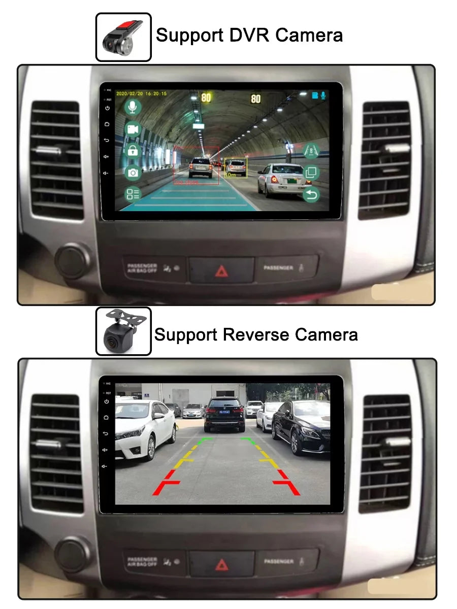 Navgation Player 2 Mitsubishi Auto Car Outlander Radio For CW0W Android Carplay Multimedia - GPS 2013 2005 Screen Android