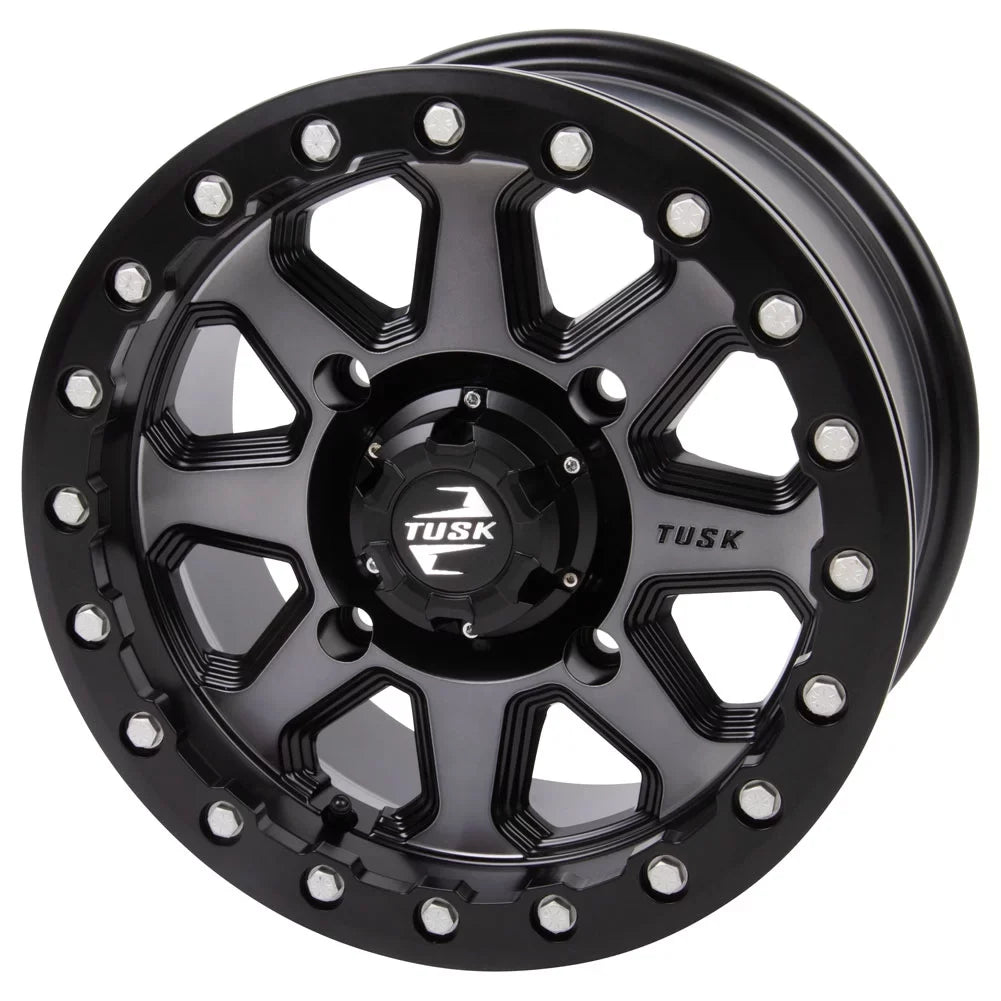 '+ 2.0 Uinta HD10 5.0 4/137 Tusk Pro For XT Can-Am Wheel 15x7 Beadlock 2020-2022 Gunmetal/Black Defender