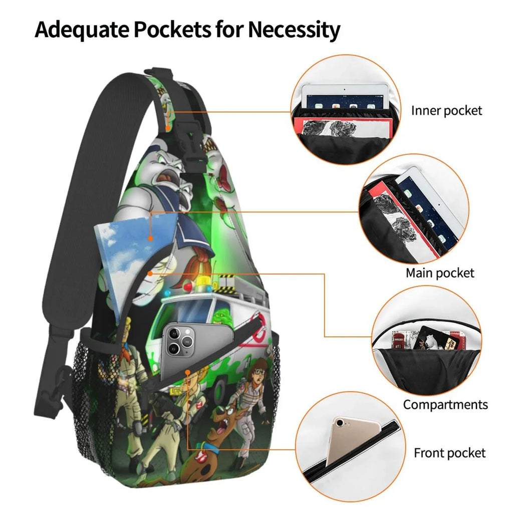 Travel For Sling Bag Daypack Crossbody Men Scooby Diagonally Chest Adults Backpack Ghostbusters Bags Women Teen