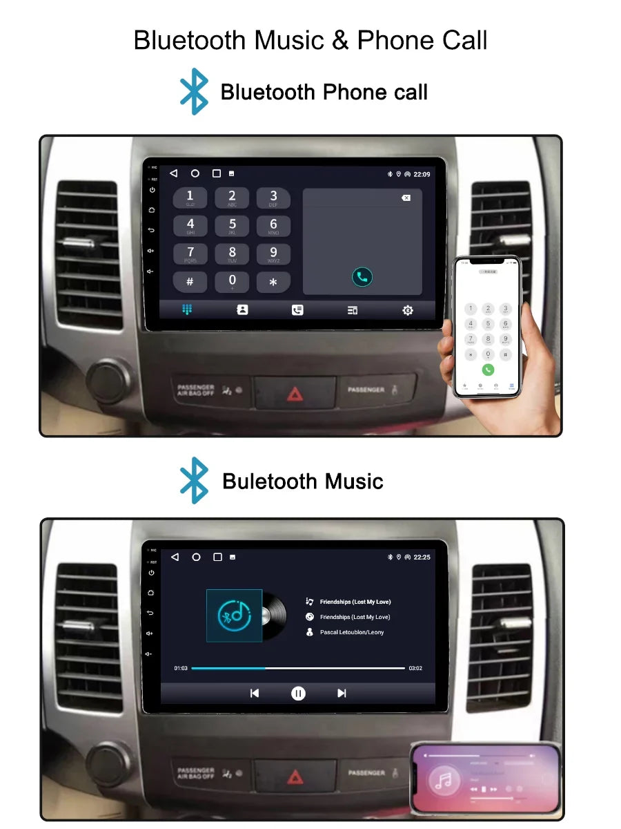 Navgation Player 2 Mitsubishi Auto Car Outlander Radio For CW0W Android Carplay Multimedia - GPS 2013 2005 Screen Android