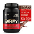 Chocolate, Protein Whey 28 Optimum 24g Protein, Gold Milk Nutrition, Powder, lb, 100% 2 Extreme Servings Standard