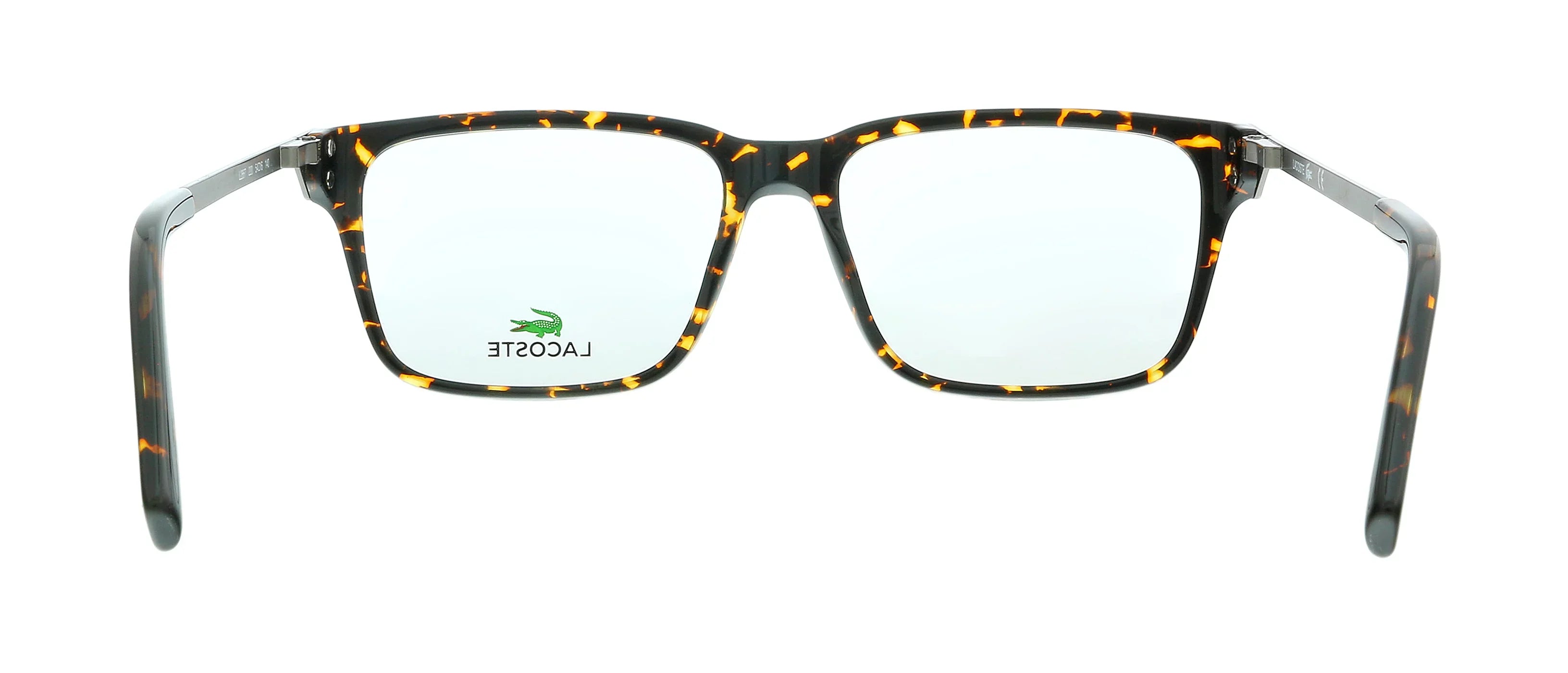 220 Rectangle for L2867 Lacoste Eyeglasses Havana mens Modified Dark