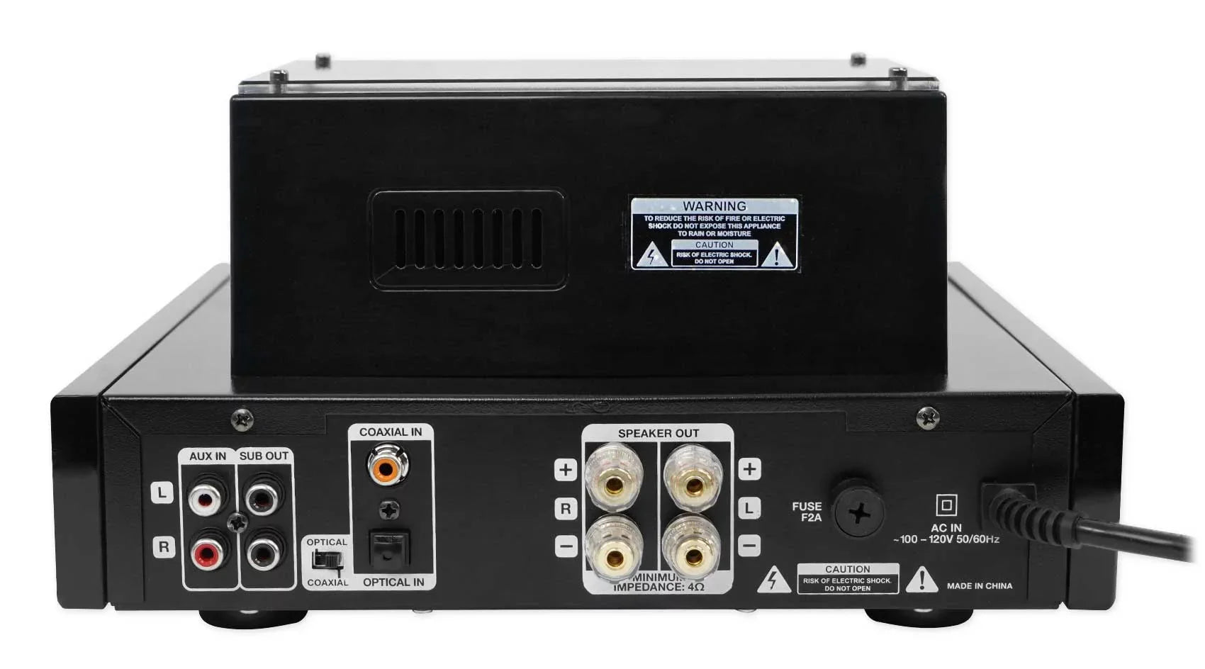Amp/Home Rockville Ceiling 6.5" Theater Receiver+(8) Speakers LED White Tube