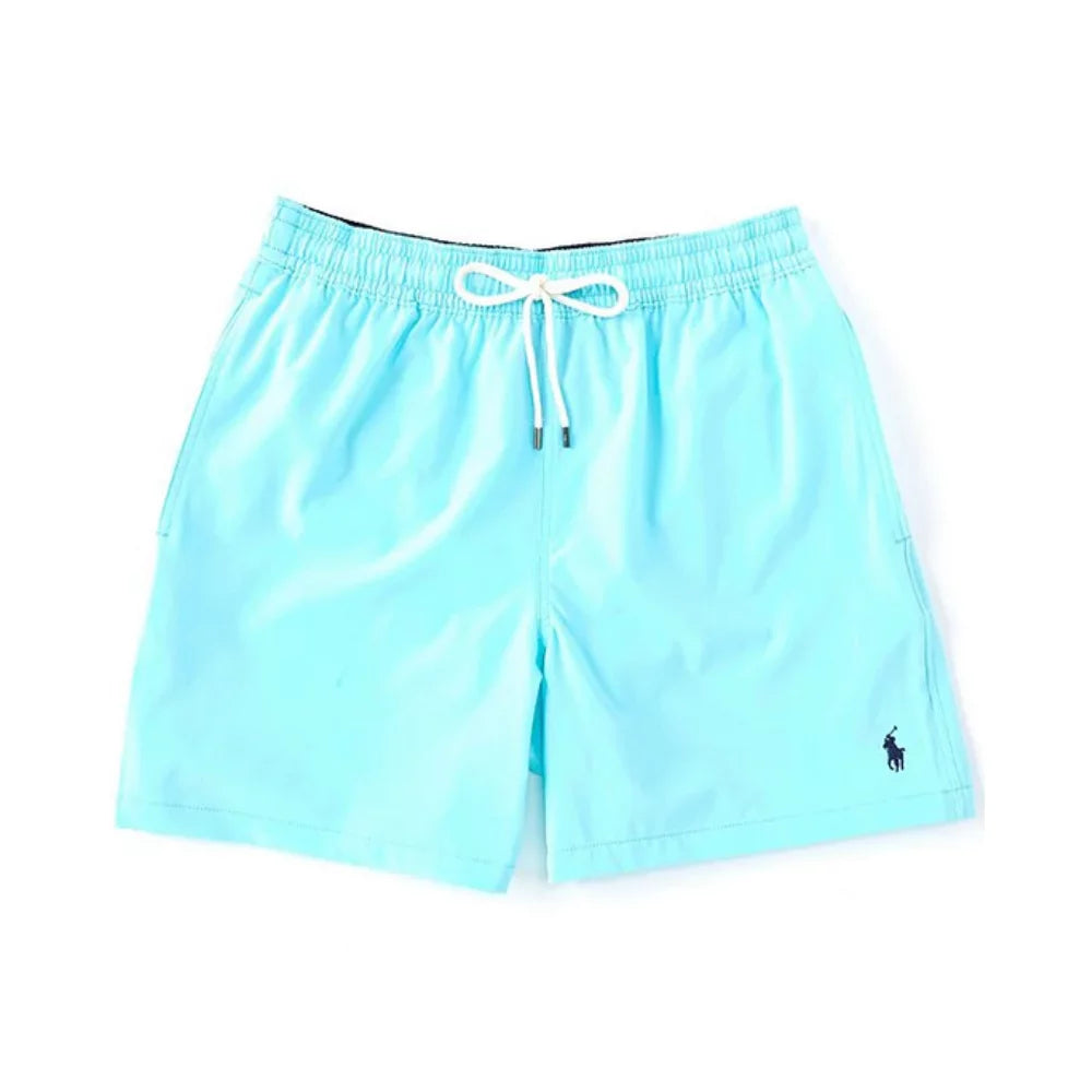 5.75 Lauren L Inseam Polo HAMMOND Trunks BLUE Traveler Solid Ralph Swim