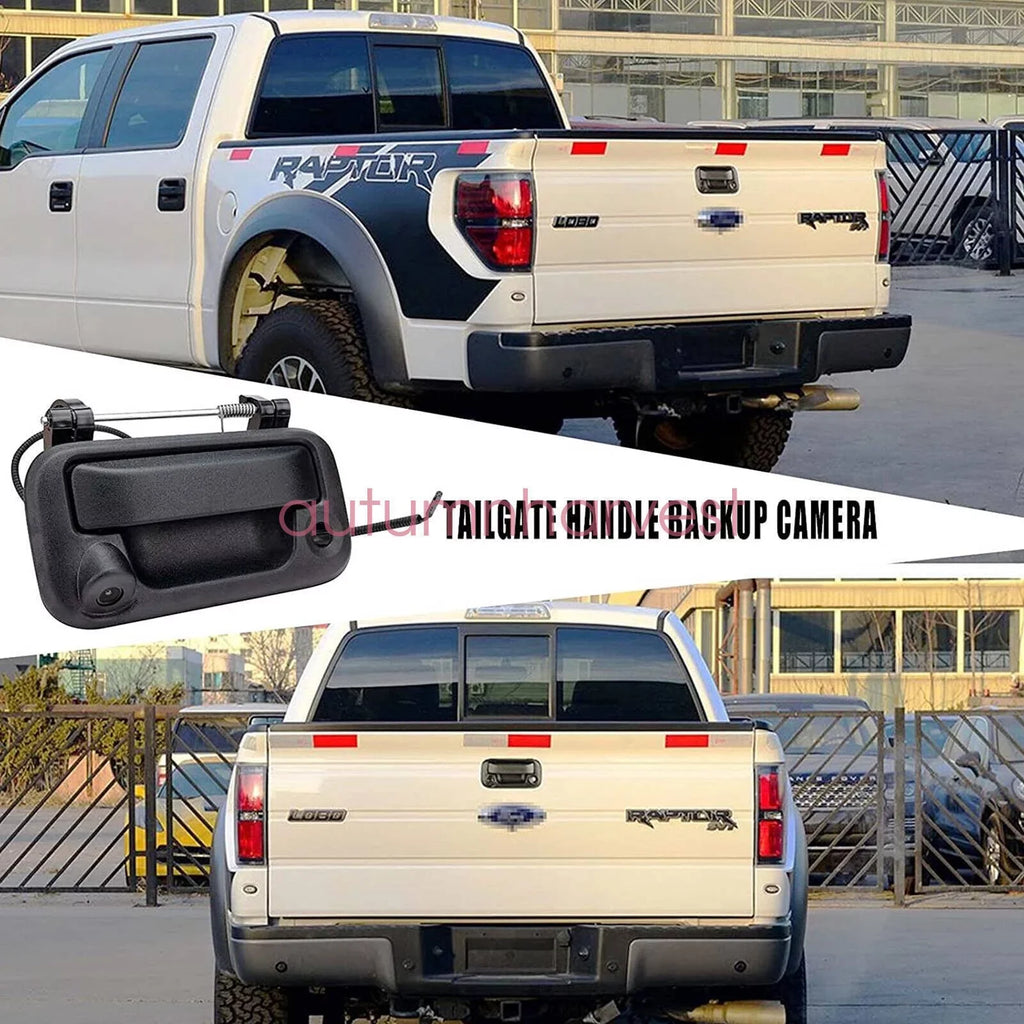 Camera View for Tailgate Backup Rear Camera F150/F250/F350/F450 with Ford Handle
