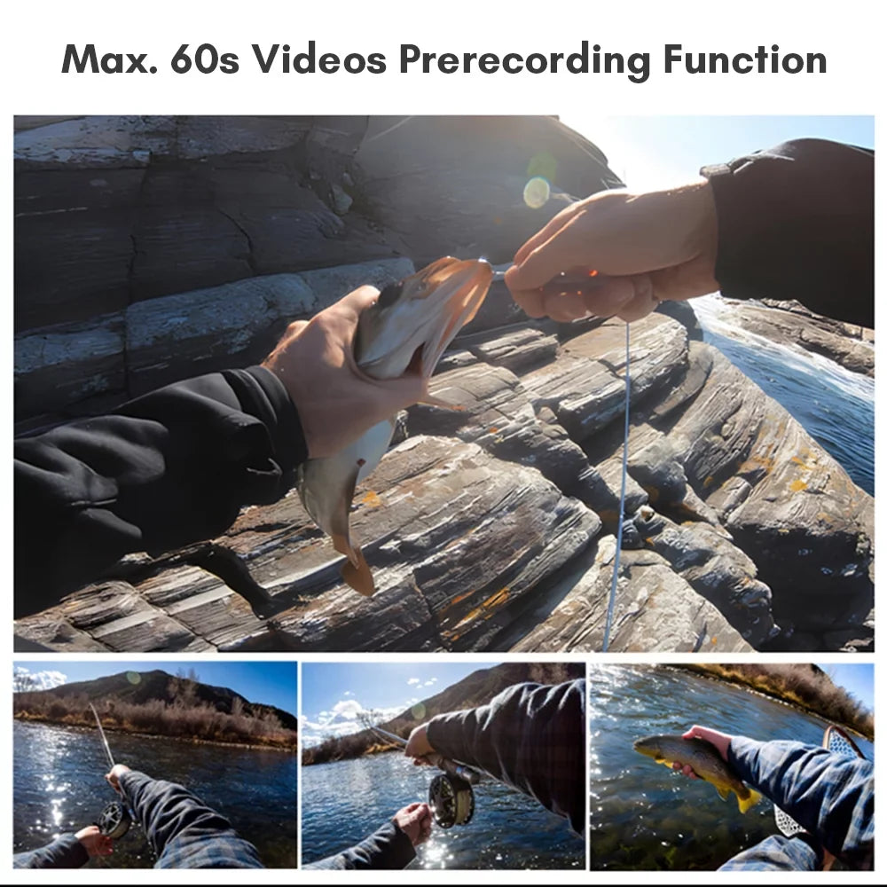Detachable C300 Screens Module with Waterproof 30M Control Angle Extra 6- Wide Dual an Gyro WiFi Stabilization 5G2.4G Touch 30FPS 4K Battery Lens 154°