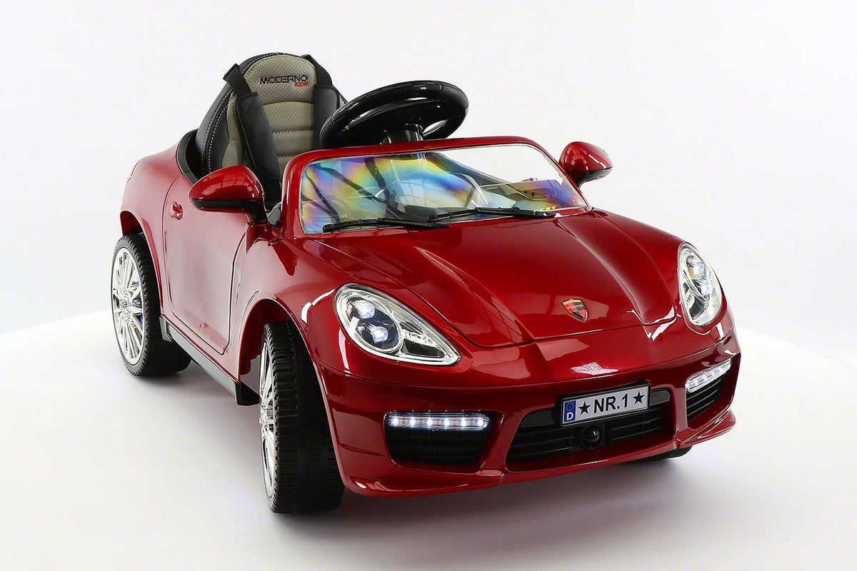 Parental Kids Roadster | with Electric Cherry Red Car 12V Ride-On Remote Kiddie R/C