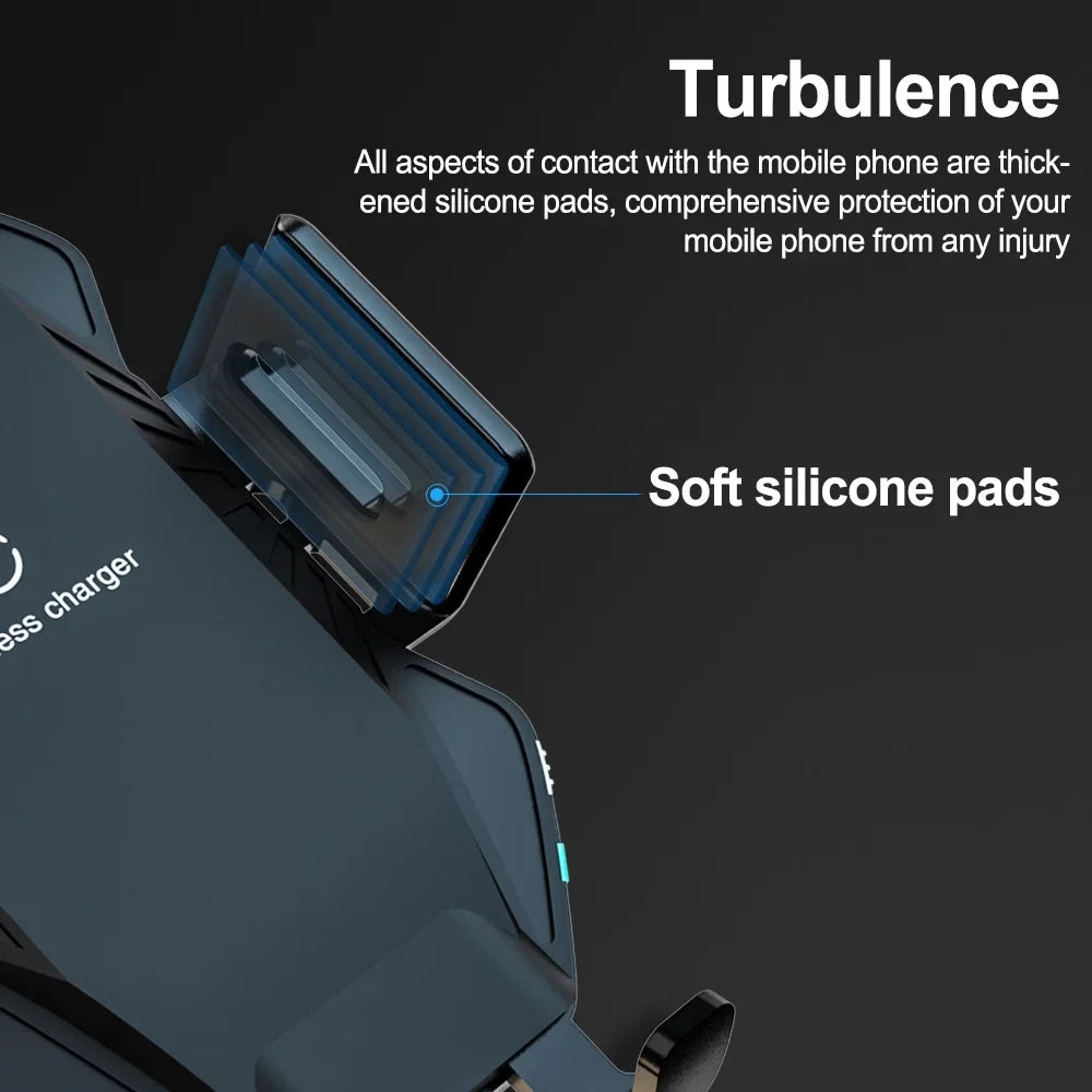 LG, Car iPhone, Air Sensor Wireless Phone Compatible Samsung, Windshield Smart Clamping Car Google, 10W Mount, Dashboard Auto Saoqi Charger, for etc Vent Holder