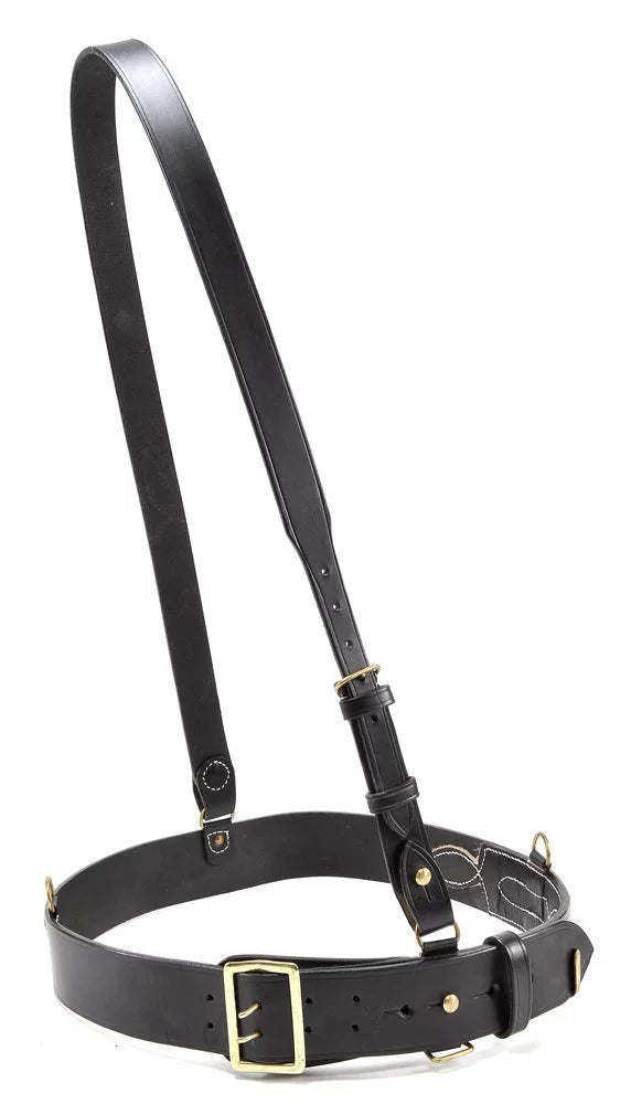 Sam 45" with fit Strap WW1 Belt will Black Browne Leather Shoulder 42"-