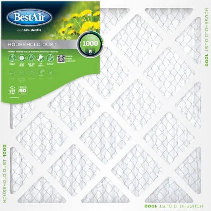 Furnace Quantity 1" Air x Pleated Air 12 x Filter Best Days 25" 18" B1-1825-8-12 90 of -