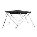 Top Bimini Wide High 6' Solution Boat 46" Dye L 79"-84" 3 BLACK Cover Bow