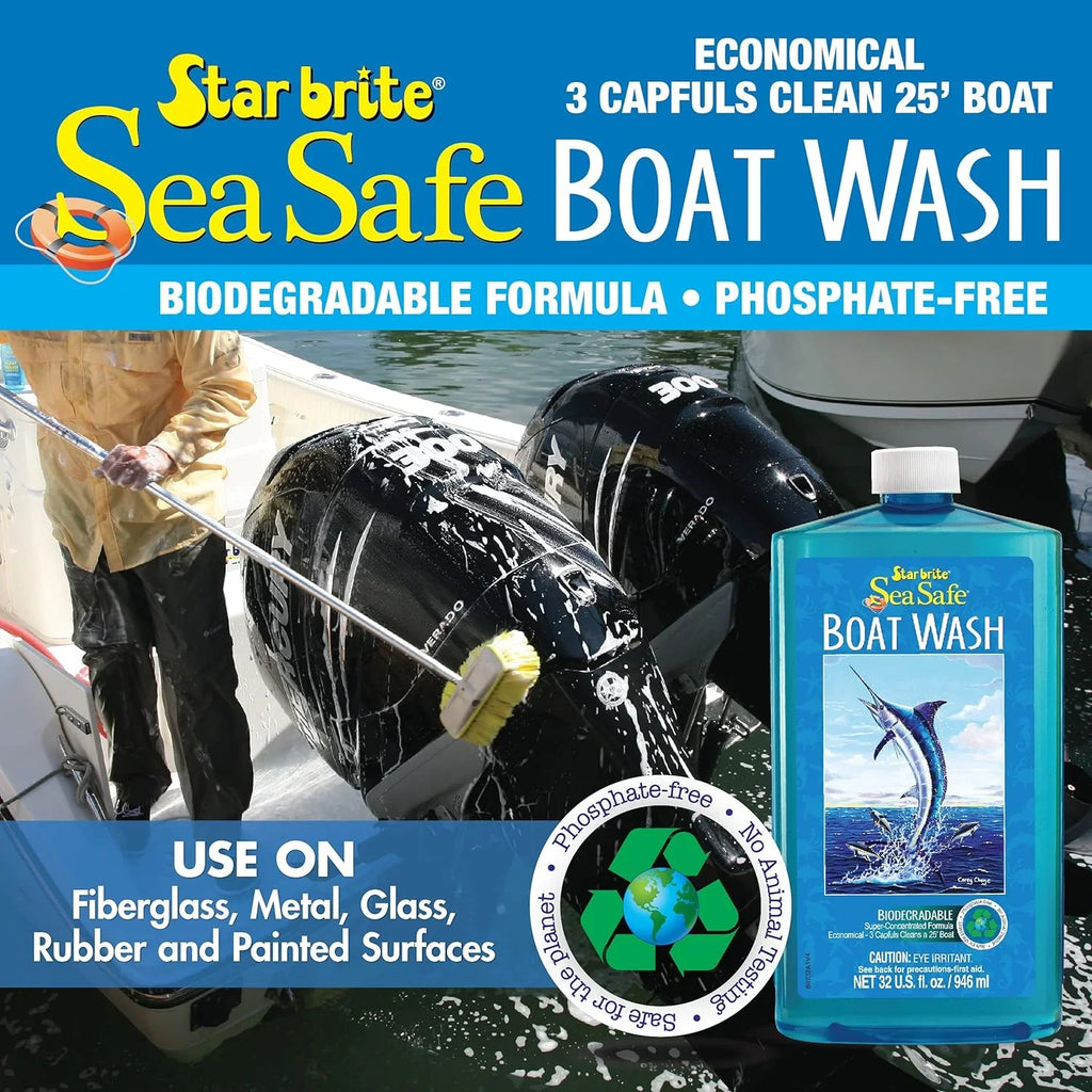 Sea Safe Boat 089732Pw Wash Brite Brite Star Star