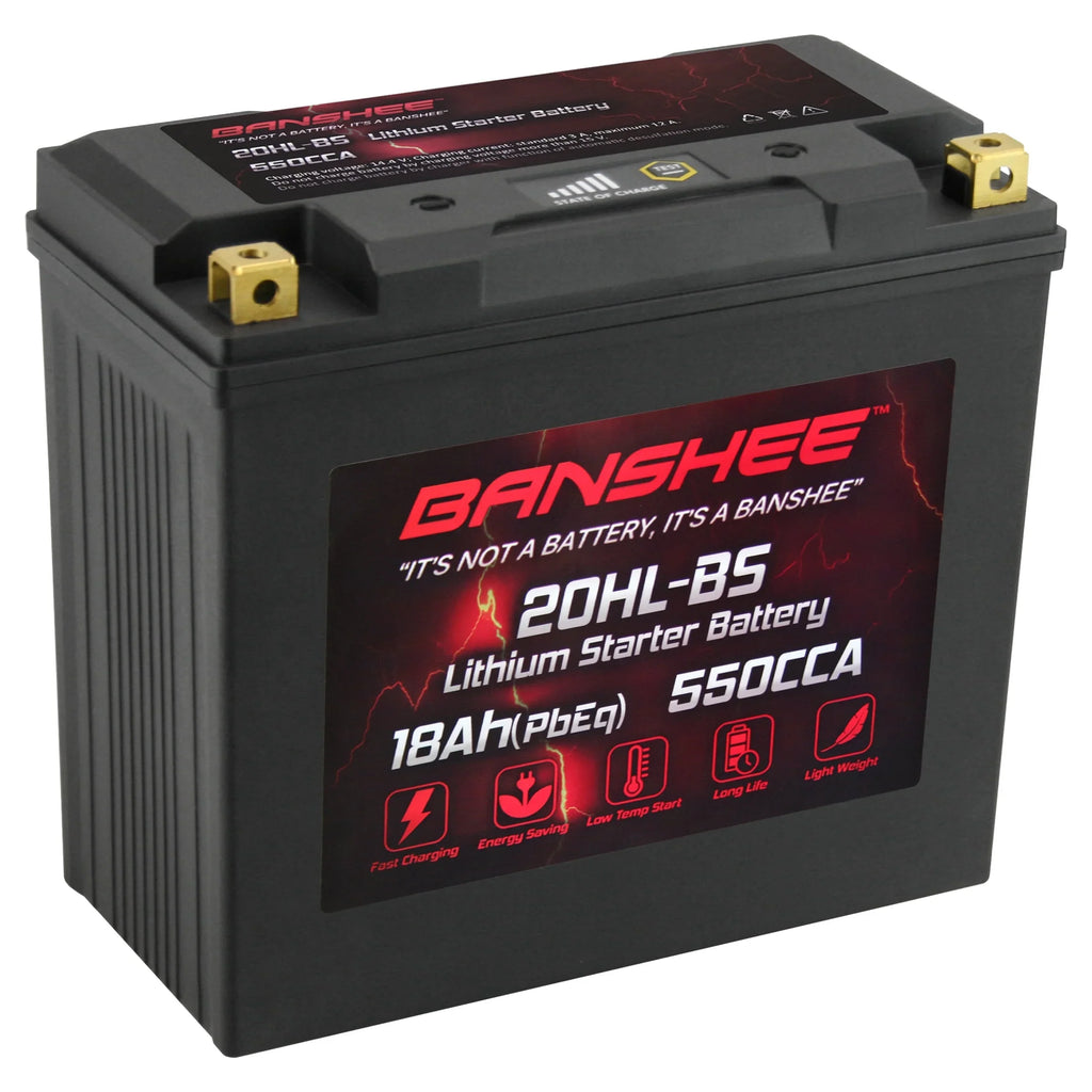 Victory Motorsports V92TC LiFePO4 to YTX20L-BS with 2002 Compatible Banshee Cruiser Deluxe Touring Battery 2002