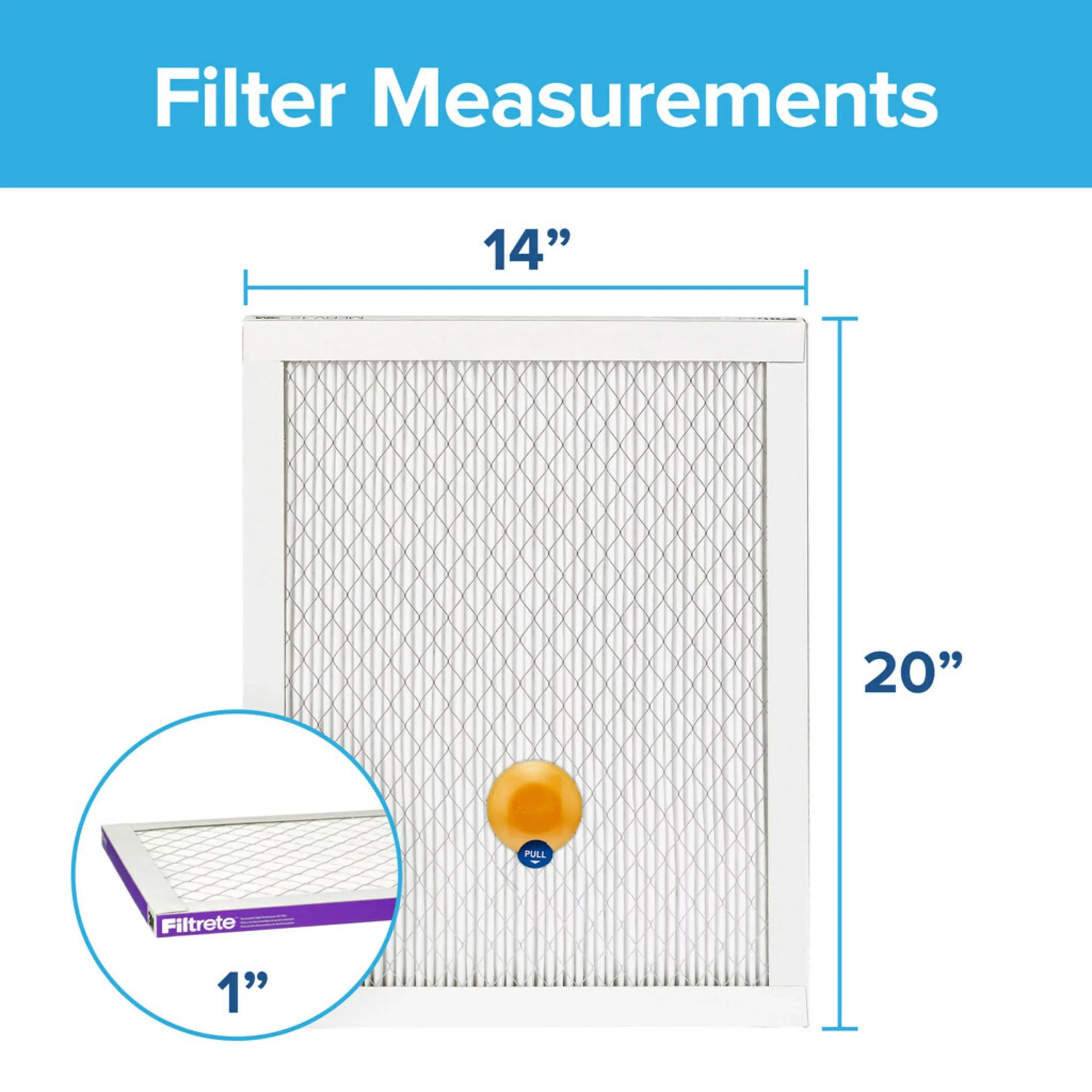 14x20x1 Bacteria Virus, 1 12, Air MPR Filtrete Smart 1500 Allergen, MERV Filter Filter,