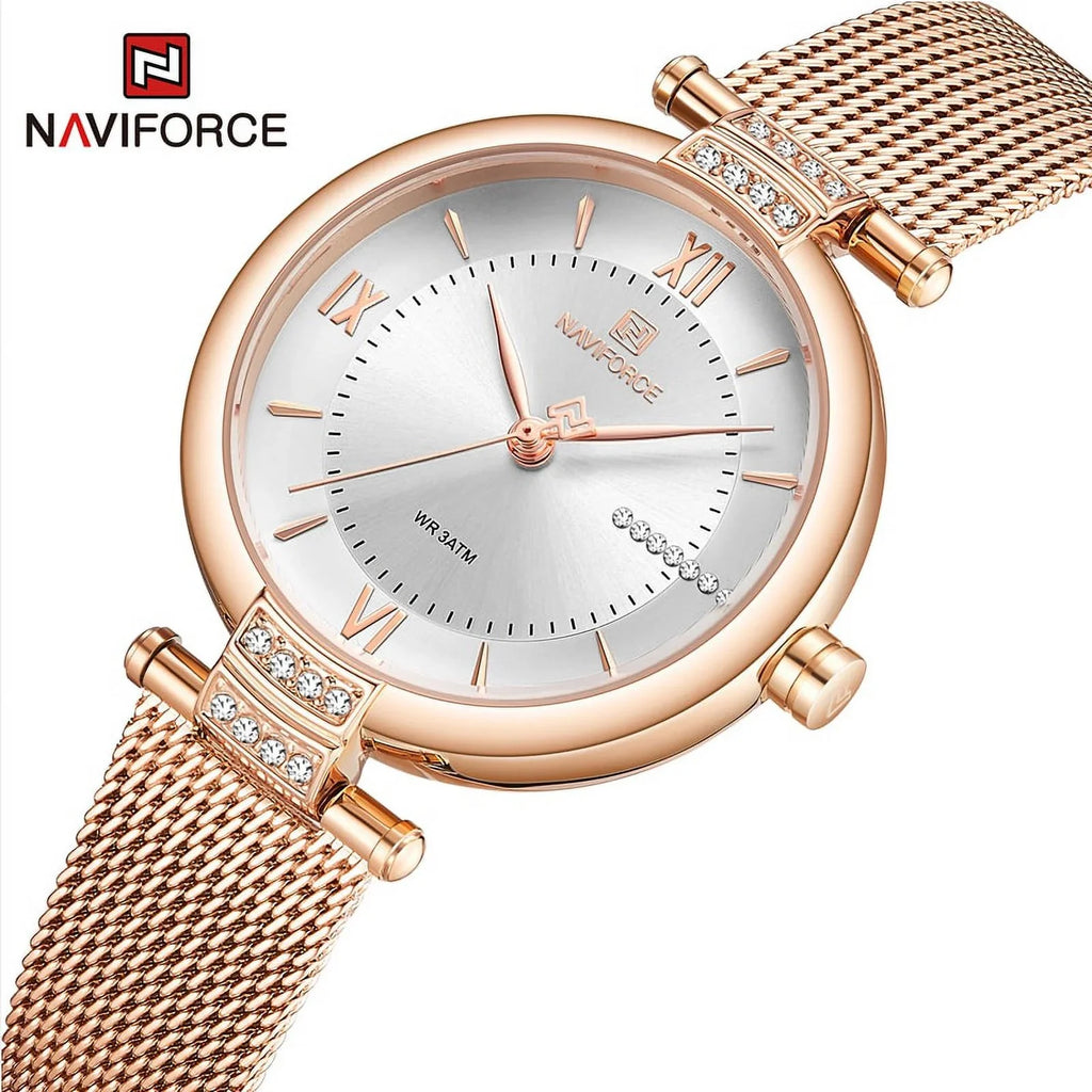 Fashion Girl Steel Relogio Wristwatches Female Diamond Watches Mesh Stainless Strap Quartz Ladies Watch Women Luxury SW