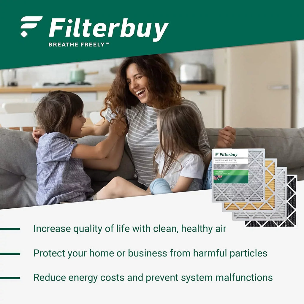 AC Filterbuy (1-Pack) Air MERV Pleated HVAC Furnace Filters 20x23x1 13