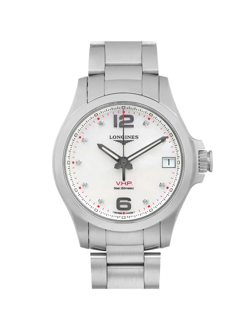 Longines Ladies Conquest 36mm L3.316.4.87.6 (Like V.H.P. Watch Pre-owned New)
