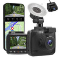 Driving 2160P & FHD Built-in 170° 4K Car for Recording, Rear Recorder Cam G-Sensor, Angle and Dash Camera, WDR, Monitor, Cam Night Parking Cars, Front with GPS Wide WiFi with Vision, Dash Loop