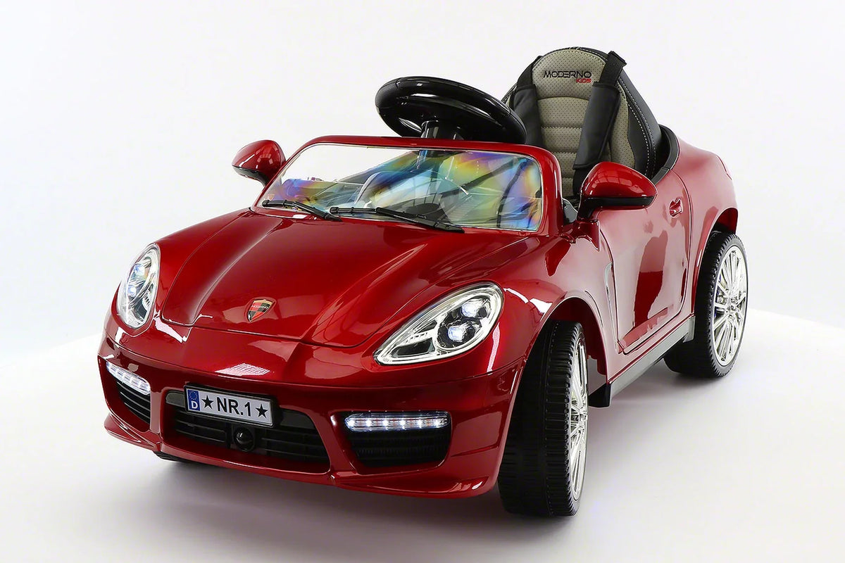 Parental Kids Roadster | with Electric Cherry Red Car 12V Ride-On Remote Kiddie R/C