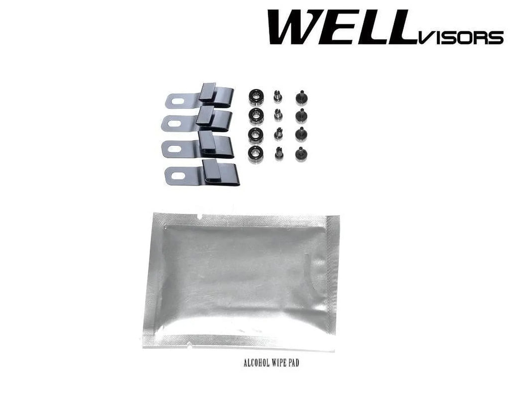 Wellvisors 2018 3-847BM017 G01 Trim 2022 Guard With Visors / 2024 BMW Rain Window 2020 2023 Black Wind 2019 2021 Side X3 for Deflectors